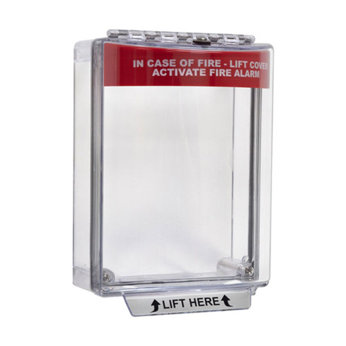STI Univ Stopper Surface Mount Red Fire Label - Red