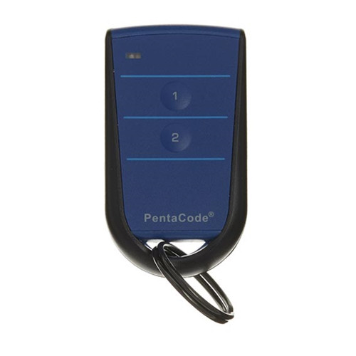 Elsema Pentacode Garage Door Remote with 2 Buttons In - Blue
