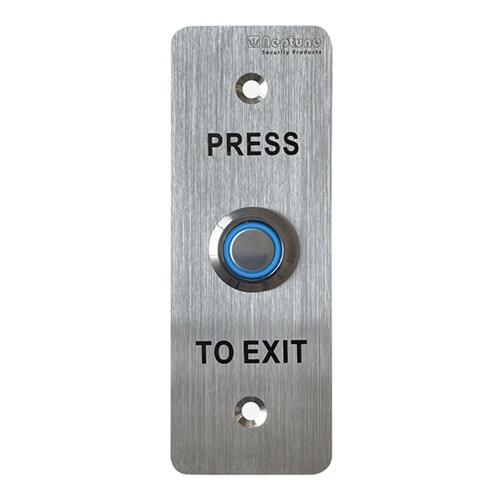 Neptune Press To Exit -Mullion -Ip55 -No/Nc/C -Led -1.7mm SS - Stainless Steel