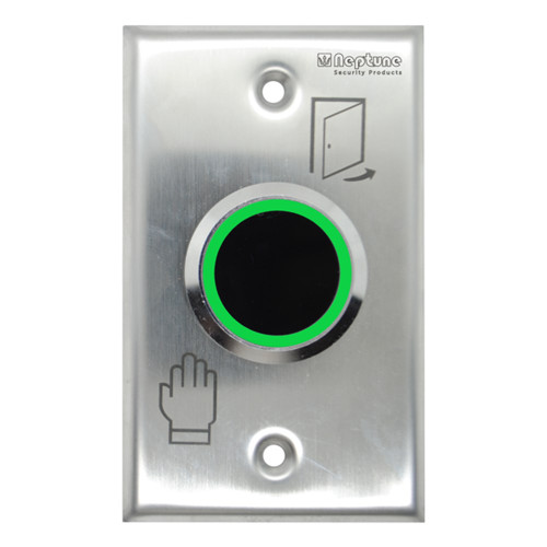 Neptune Infrared Touchless Exit Button - ANSI - IP65 - Stainless Steel