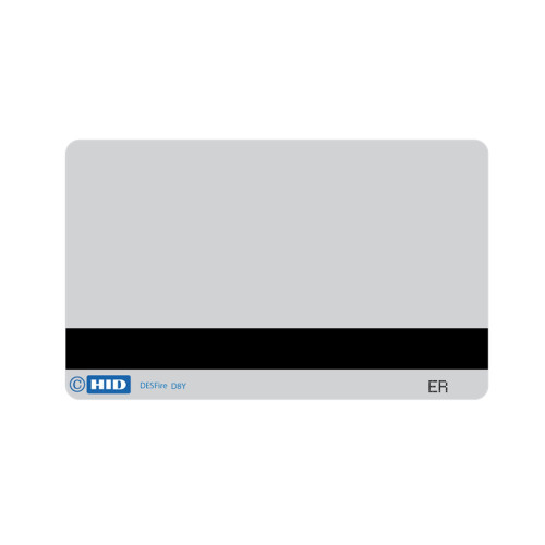 HID Mifare Desfire EV1 8k Card with Magstripe. Unprogrammed SIO Encoding - White
