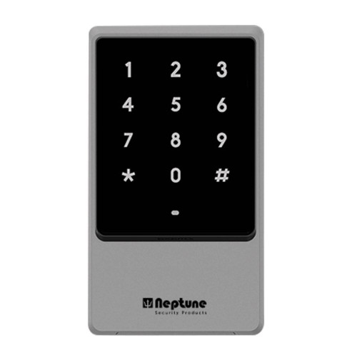 Neptune Standalone/Wiegand Capacitive Touch Keypad with Hid/EM/Mifare Reader - IP65
