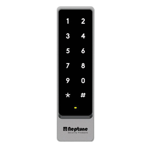 Neptune Standalone/Wiegand Capacitive Touch Mullion Keypad with Hid/EM/Mifare Reader - IP65