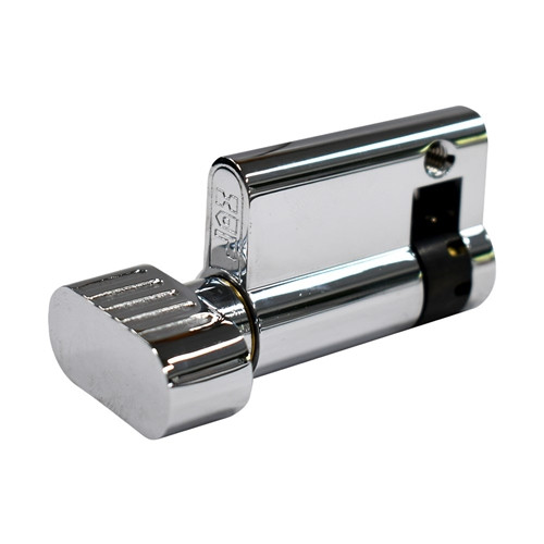 Protector Euro Half Cylinder Non Keyed Turnsnib Only 35mm - Chrome Plated