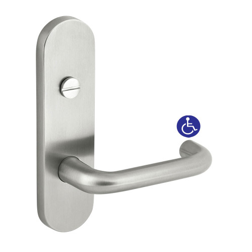 Dorma Ext Plate Emergency Button DDA - Satin Stainless Steel