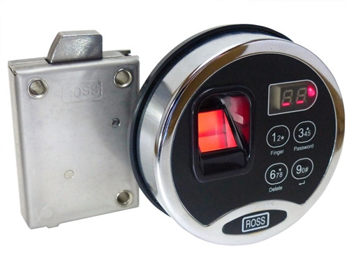 Ross 1000 Series Electronic Safe Lock - Biometric Entry Pad and Swivel Lock