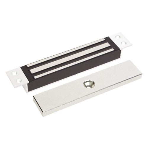 LOX Flush Mount Electro Magnetic Lock Slimline 280kg Monitored - Silver