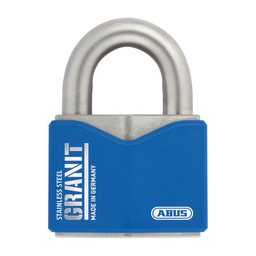 ABUS 37 Series Ultra High Security Padlock With 55mm Stainless Steel Body and 25mm Stainless Steel Shackle KD Granit - Blue