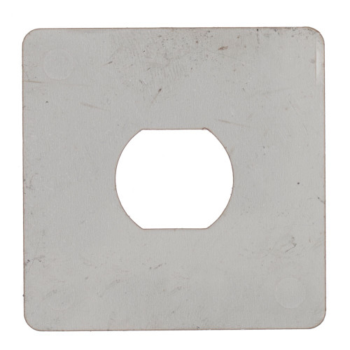 BDS Cam Lock Anti Spin Plate Concealed Fix 50x50x1.5mm - Stainless Steel