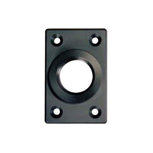 D&D Sureclose Rectangular Post Bracket For Centre Mount Hinge Screw Fix For Aluminium -6026-02 7512 - Black