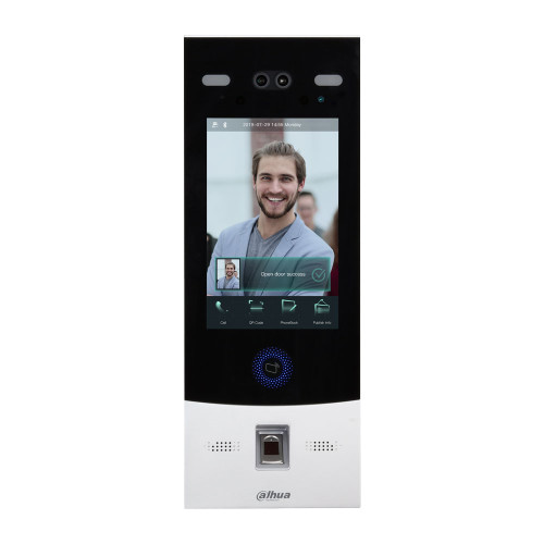 Dahua IP Video/Black Apartment Intercom Door Station with 2mp Camera and Facial Recognition - IP66 and IK07 - Black