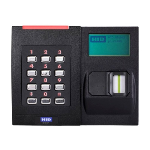 HID Iclass SE Series RKLB40 Biometric Wall Plate Keypad Reader - Black