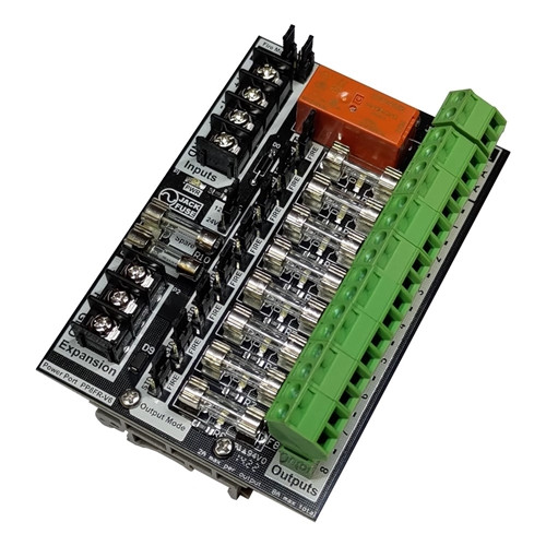 Jack Fuse Power Port 8 Way Power Distribution Module with Fire Trip - Glass Fuses