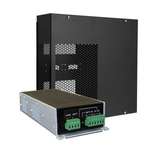 Powerbox 13.8VDC 10amp Power Supply Kit with Battery Charging - AC Fail and Low Battery Monitoring - Metal Enclosure - Black