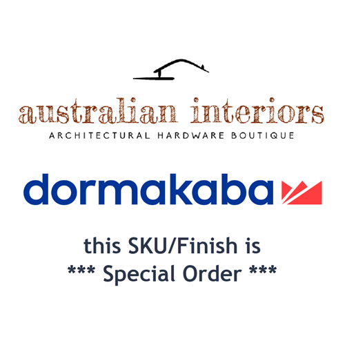 Dormakaba Coastal Square Rose Privacy Set with 90 Lever - Satin Stainless Steel