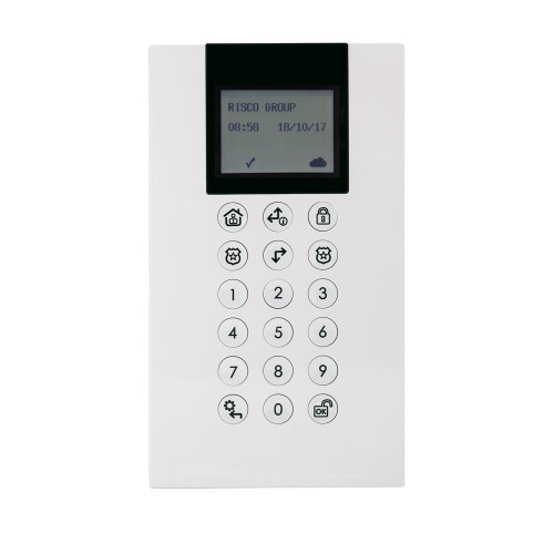 Risco Wireless Panda Keypad with Inbuilt Prox Reader - Suits Wicomm Pro and Agility4 - White