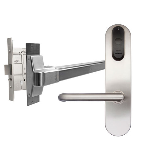 Salto BLE Wireless Electronic Half Escutcheon suits Panic Bar - Satin Stainless Steel