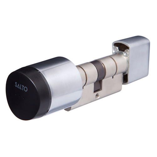 Salto Geo Euro Cylinder with- S Thumb Turn - Satin Chrome