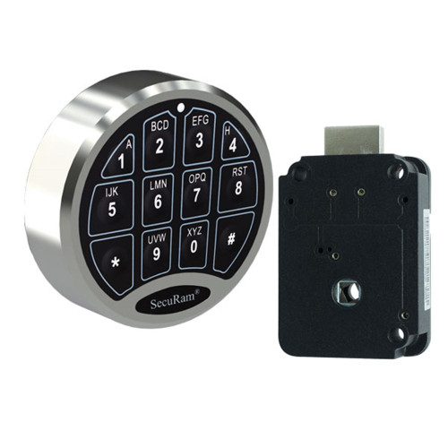 Securam Safelogic 1701/1702 Basic Safe Lock Direct Drive - Stainless Steel