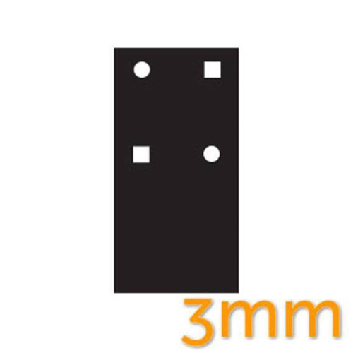 BDS Packer 3mm suits XXXmm Padbolt Series - Black