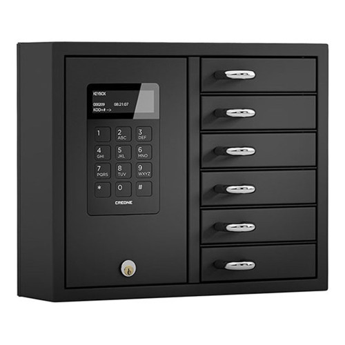 Creone Keybox System 9006S with Backup Battery - 6 Door Unit - Audit Trail