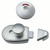 Metlam Xcel Series Slide Lock and Indicator Set Plated with Screw Fixings - Satin Chrome Pearl