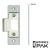 LOCKTON StrikePak MAIN STRIKE PLATE - 4mm Thick - Silver