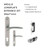 Zanda Apollo LongPlate Entrance 60 Key/Turn Zanda Apollo LongPlate Entrance 60 Key/Turn