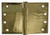 Superior Brass Broad Butt Hinge Fix Pin 100x125x3mm