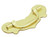 Superior Brass Chest Plate Handle 155x70mm - Polished Brass