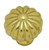 Superior Brass Cupboard Knob Lobe Per 2 30mm - Polished Brass