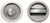 Superior Brass Flush Turn Snib 45mm