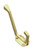 Superior Brass Hat & Coat Hook Art Deco 100mm