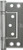 Superior Brass Hirline Fast - Fix Bearing Hinge 100x47mm - Satin Stainess Steel