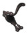 Superior Brass Lever Lock Iron - Matt Black 170x50mm