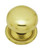 Superior Brass Round Cupboard Knob 38mm