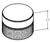 Point Round Knob 40mm