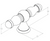 Bordeaux T Knob Pewter 90mm