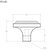 Windsor Square Knob Pewter 34mm