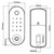 Zanda Stealth Digital DeadBolt - 60mm BackSet - Latch