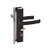 Lockwood 8654 Hinge Security Door Lockset No Cylinder - Black