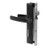 Lockwood 8654 Hinge Security Door Lockset No Cylinder No Snib - Black