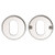 Lockwood 1370 Series - Double Oval Cylinder Escutcheon Kit - Satin Chrome