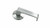 Lockwood 1360 Series 90 Lever On Round Rose Exterior Half Set - Satin Chrome