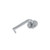 Lockwood 1360 Series 77 Lever On Round Rose Exterior Half Set - Satin Chrome