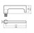 Lockwood 1901 Square End Plate with Cylinder & 118 Lever - Satin Chrome