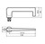 Lockwood 1939 Square End Plate with DDA Turn & 132 Lever - Satin Chrome