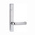 Lockwood 4803/77SC - Exterior Narrow Plate - Square-End Brass - Lever 77 - Satin Chrome