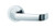 Lockwood Symphony 74 Lever On Exterior Round Rose Fixed Half Set - Satin Chrome
