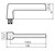 Lockwood 4905/178SC - Interior Narrow Plate - Square-End Brass - Lever 178 - Satin Chrome